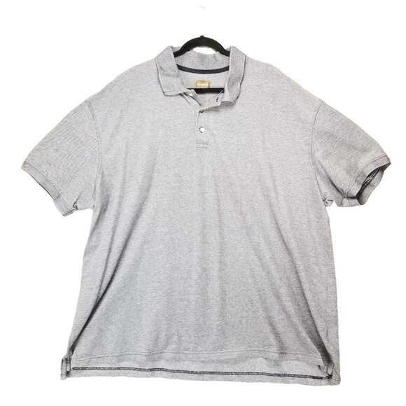 Foundry Shirt Mens 4XL Gray 1/4 Button Short Sleeve Polo - Picture 1 of 8